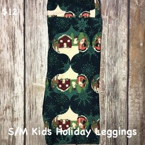LuLaRoe Kids S/M Christmas Leggings New with Tags